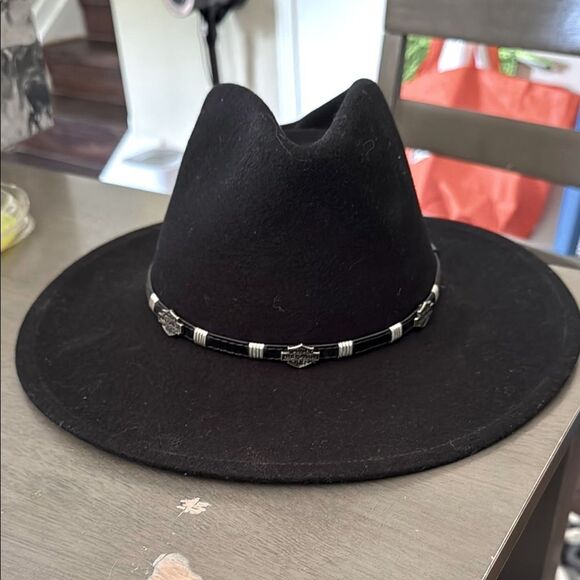 Harley-Davidson Accessories - Harley-Davidson® Women’s Black Crushable Wool Cowboy Western Hat Size S